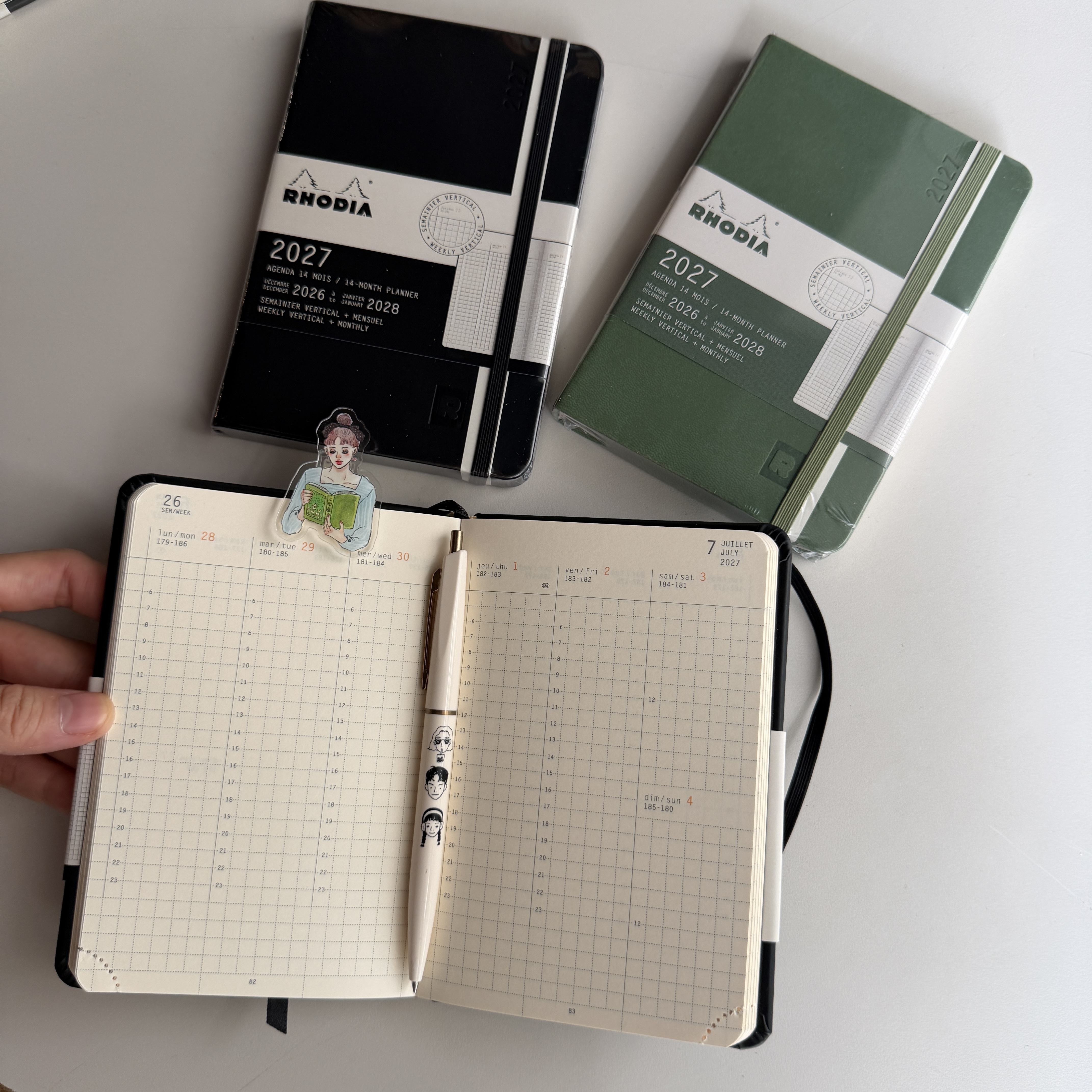 2027 直式週計畫 A6手帳 WebPlanner｜法國RHODIA
