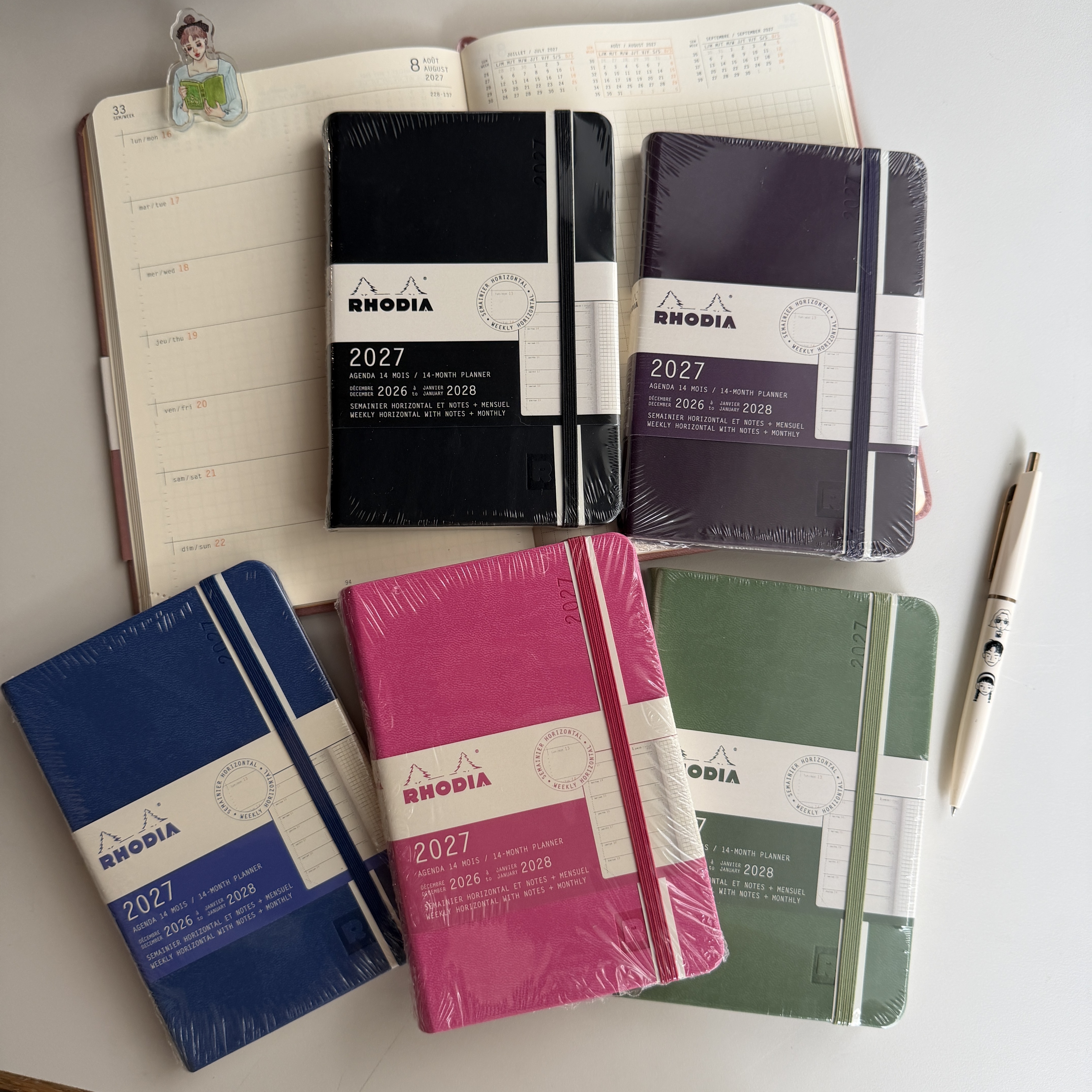 2027 橫式週計畫 A6手帳 WebPlanner｜法國RHODIA