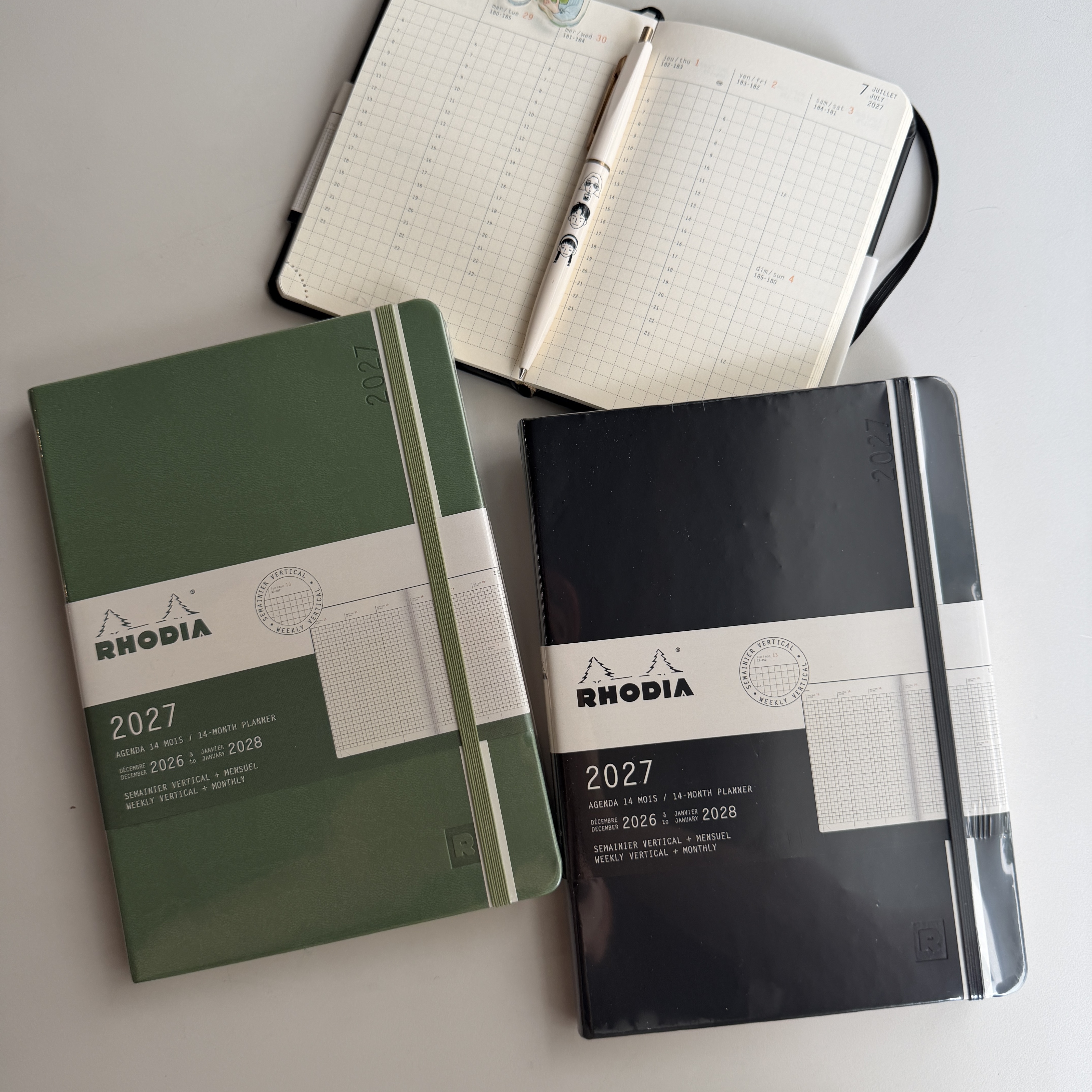 2027 直式週計畫 A5手帳 WebPlanner ｜法國RHODIA