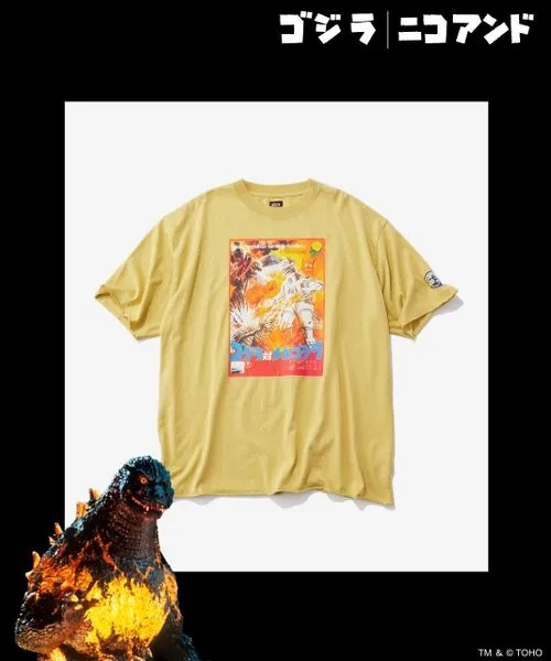 預購┃日本 niko and... 哥吉拉聯名印花 機器哥吉拉大戰圖 短T T卹 棉TEE