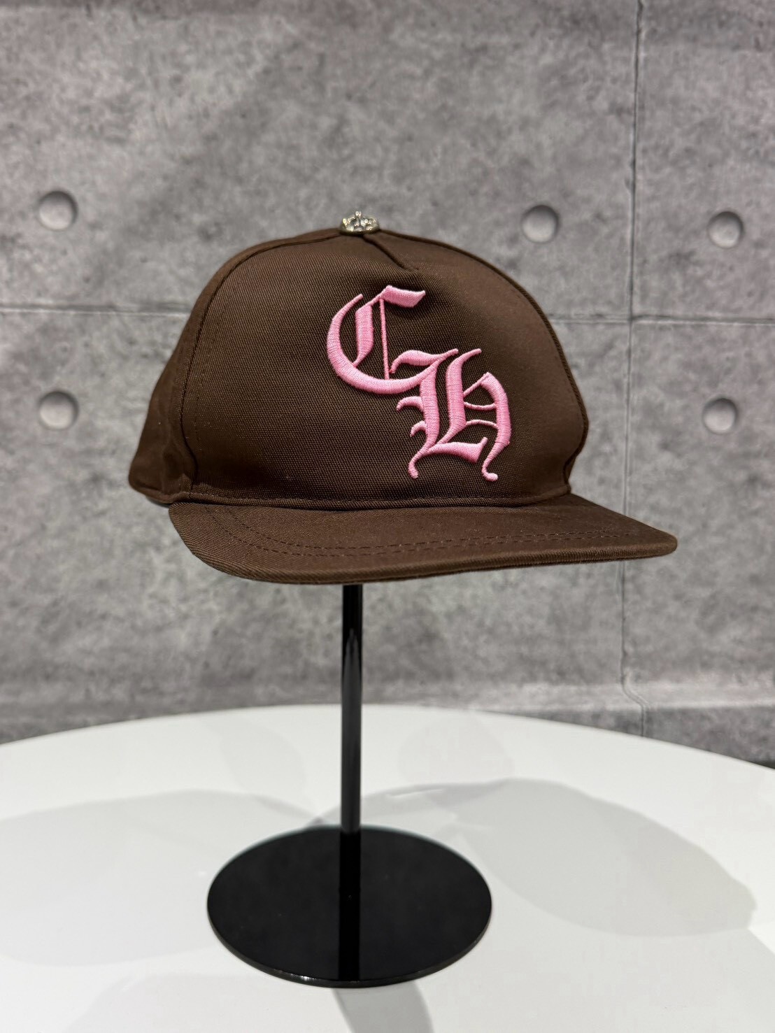 Chrome Hearts 克羅心 稀少款 棕粉前後刺繡CH帽