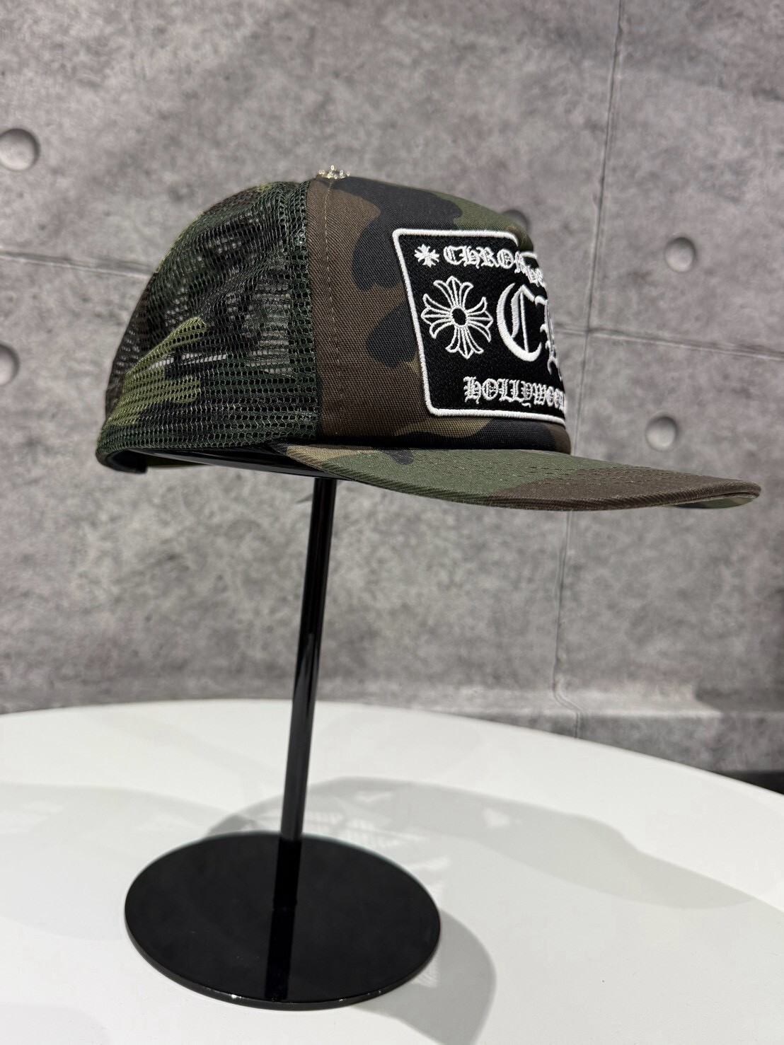 Chrome Hearts 克羅心 經典迷彩刺繡十字貼布CH卡車帽