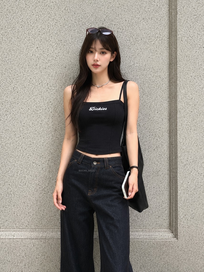 DICKIES 美式復古 吊帶 有墊 背心