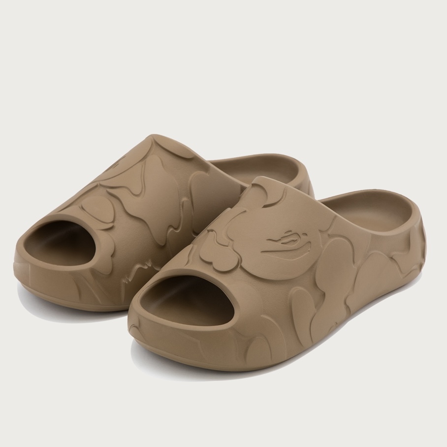 A BATHING APE BAPE SLIDE CAMO 土色調 大自然色系 拖鞋 舒適 三色