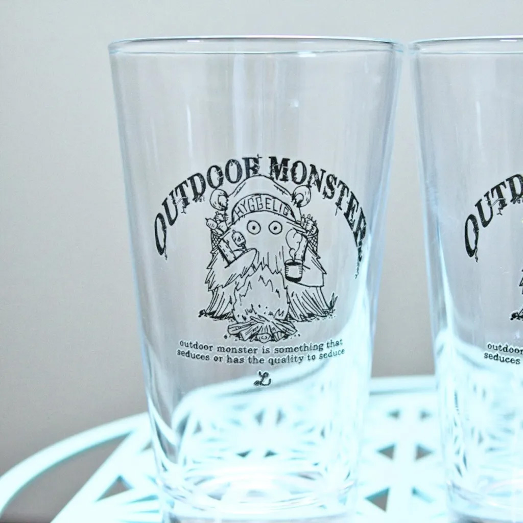 Hyggelig x Outdoor Monster 圖案玻璃杯 HC63