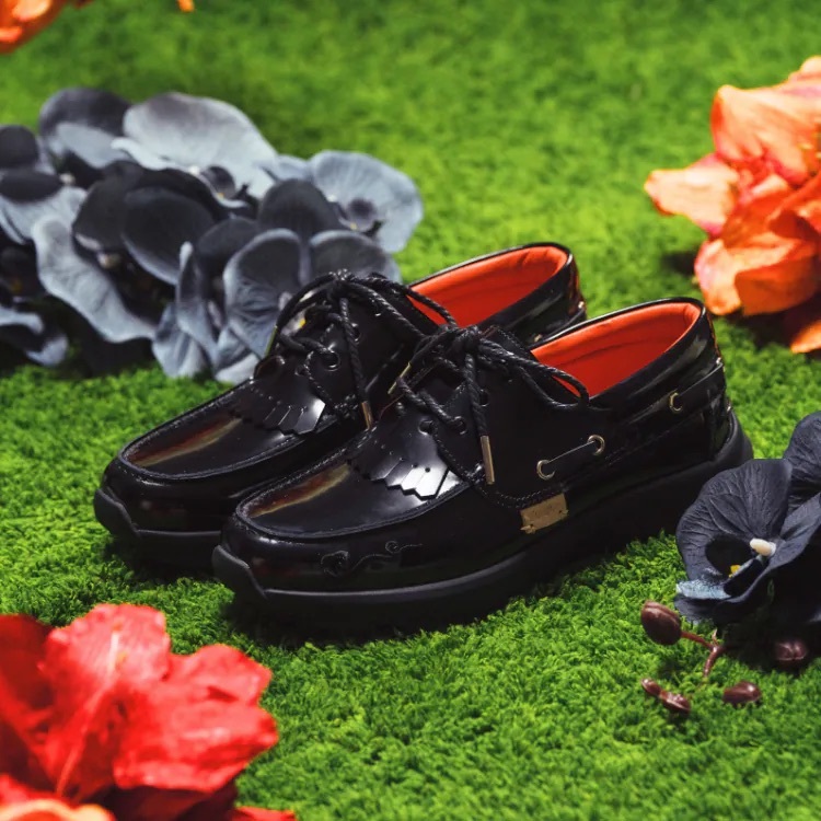 Fumble Vibram©三孔帆船鞋｜黑色