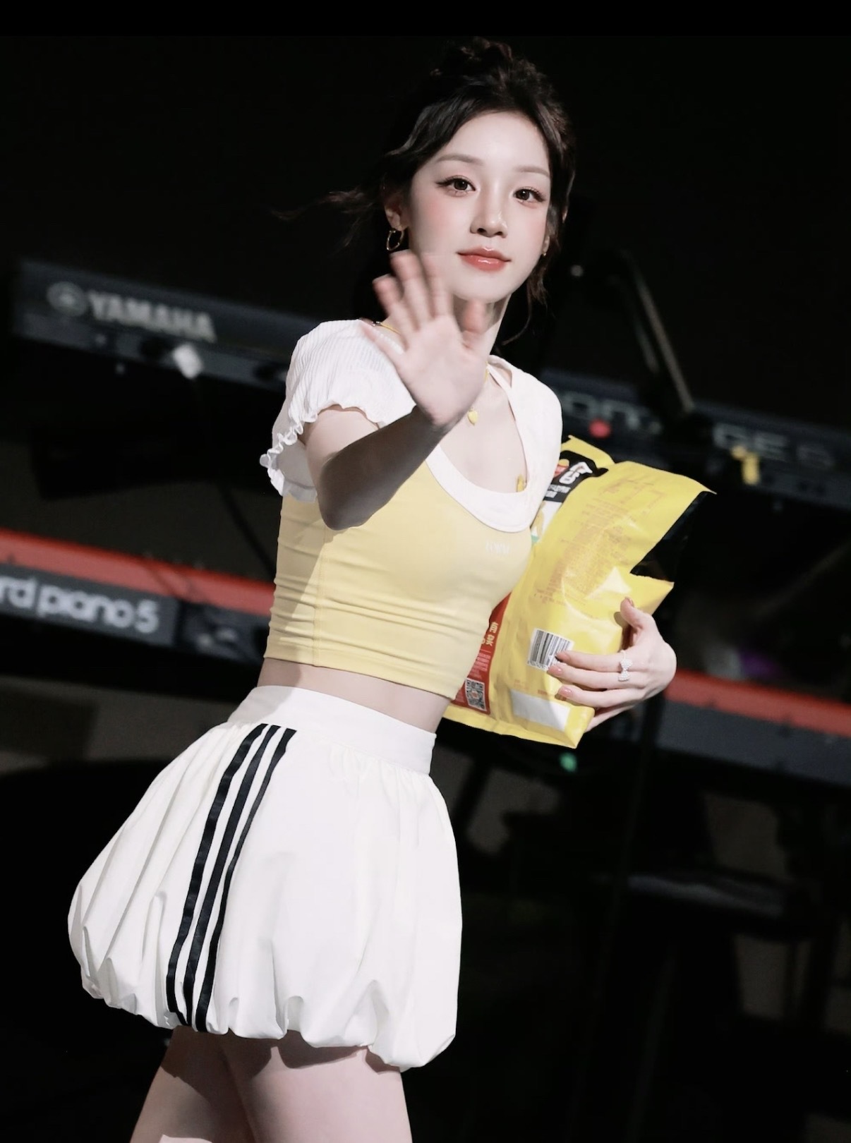 女款 ADIDAS BALLOON SKIRT 白色 宋雨琦同款 蓬鬆 三葉草 蓬蓬裙 花苞裙 短裙【KE3440】ADLP