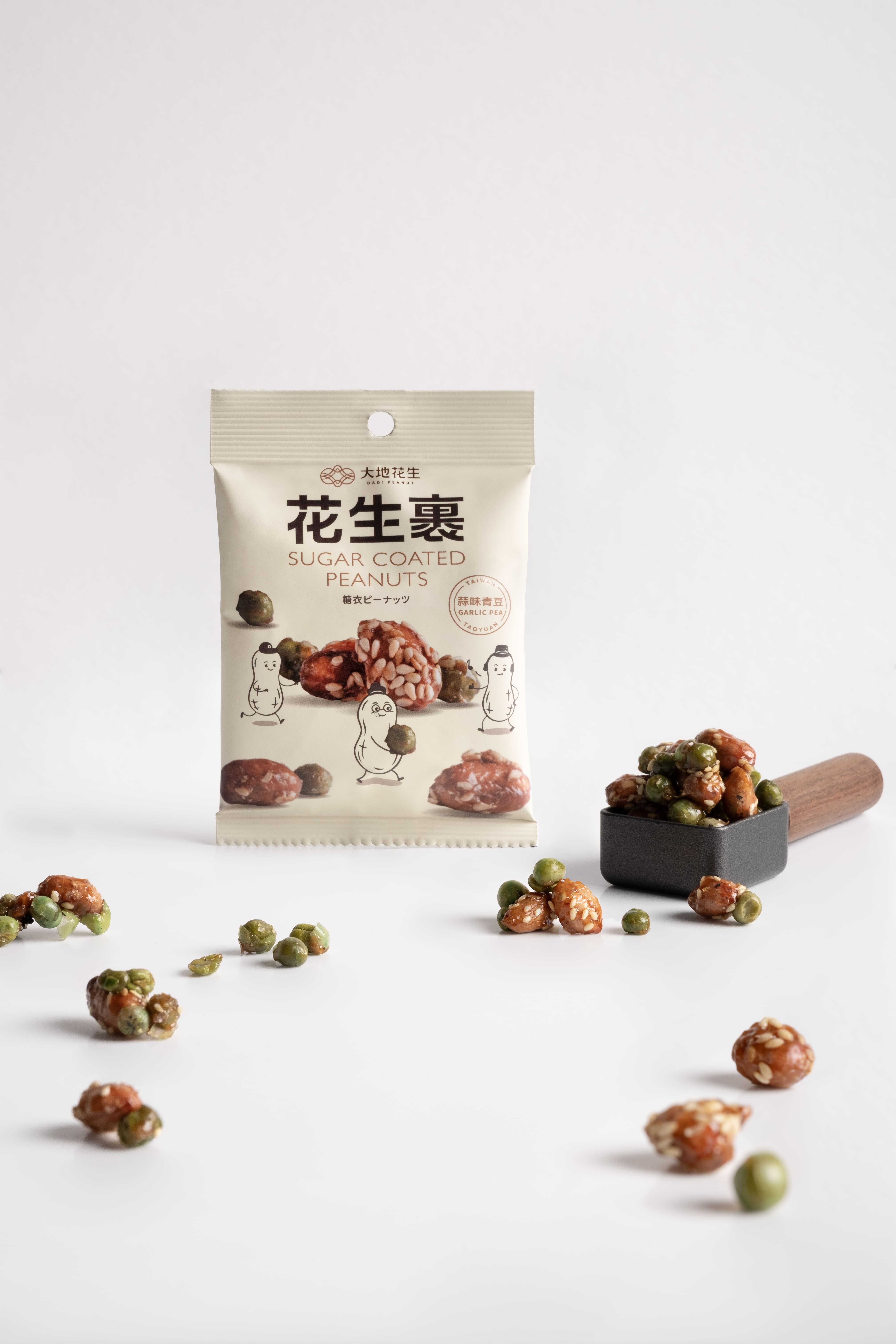 大地花生花生裹蒜味青豆 40g 隨手包