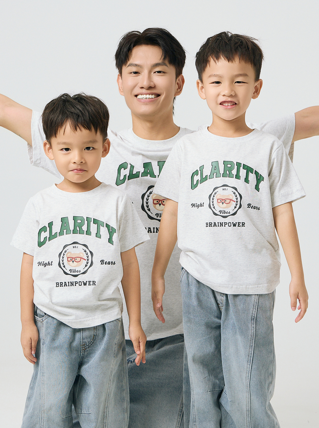 熊熊徽章TEE【童裝】【親子裝】