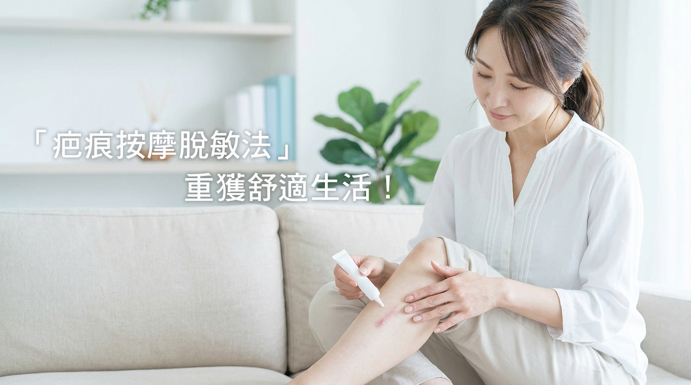 疤痕又刺又癢、碰了就痛?物理治療師教你「疤痕按摩脫敏法」重獲舒適生活!