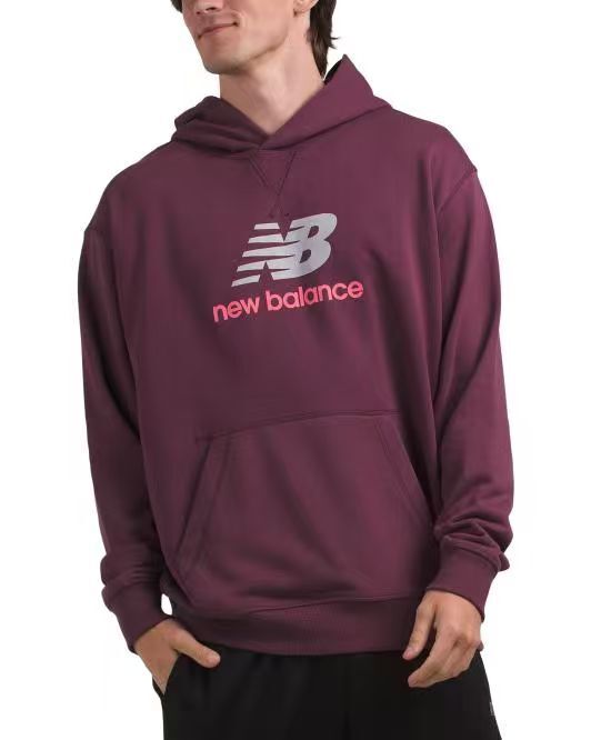 【預購】NEW BALANCE H073122 Athletics Logo 男裝連帽衛衣 (紫紅色)