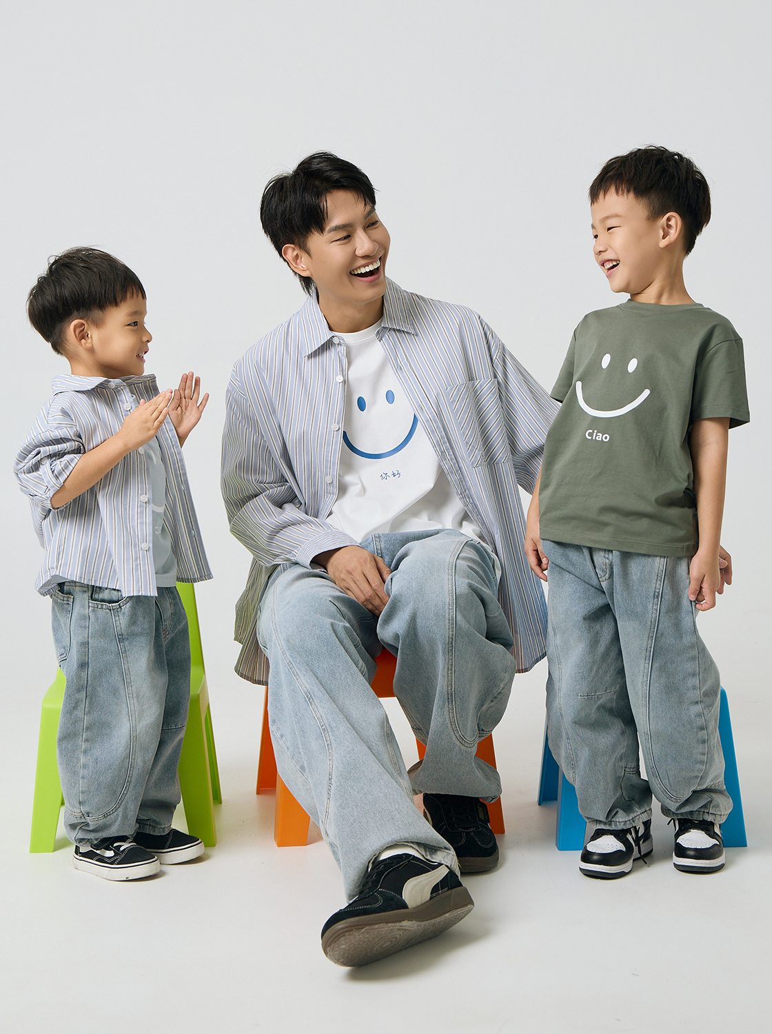 【期間限定】笑臉印花TEE【童裝】【親子款】