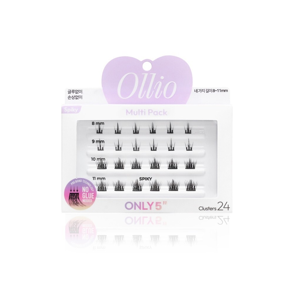 Ollio 免膠假睫毛套組 [Multi PACK]   #Spiky 24pcs