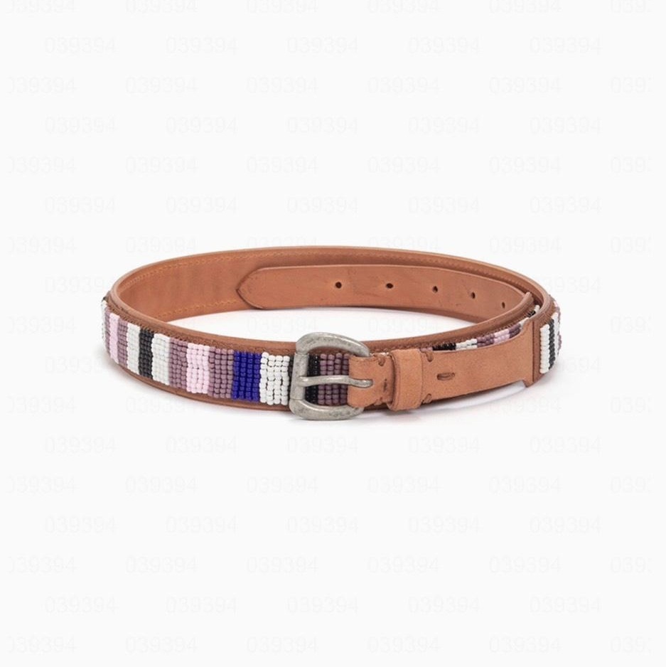 VISVIM 2026 A/W BEADS BELT 30MM NATURAL - PRE ORDER ITEM (預訂中)