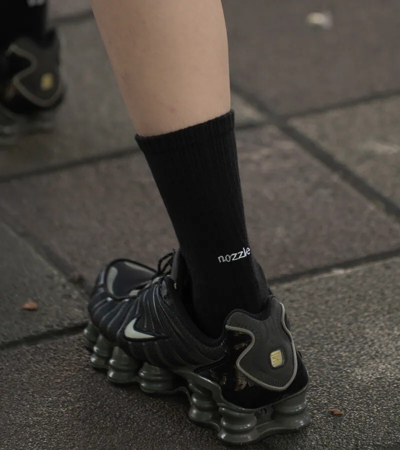 【Focus Store】現貨 Nozzle Quiz Essential Crew Casual Socks "Black" 運動休閒襪 黑色 BC-ESSX01KK
