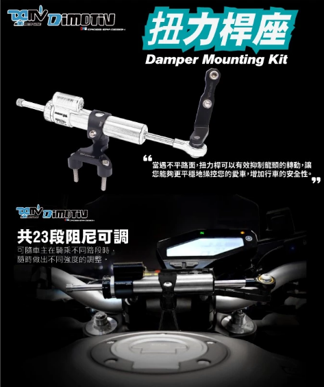 【DIMOTIV】KAWASAKI Z400 18-23 扭力桿組 防甩頭