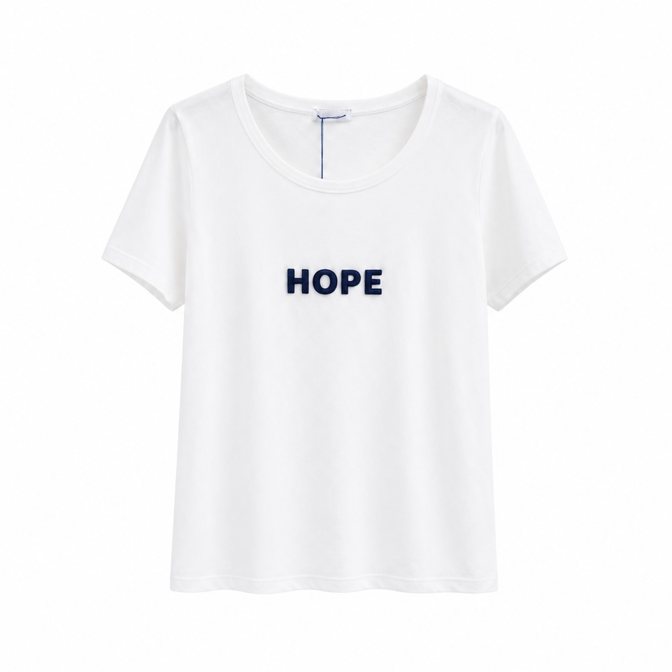 Hope字母棉T-shirt