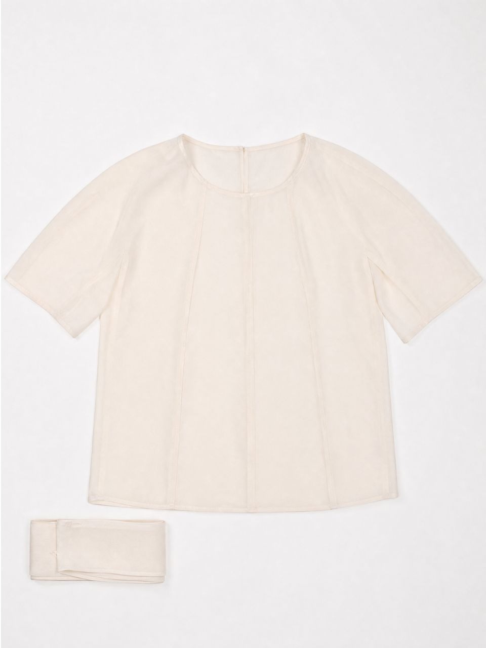 VITALSIGN Sheer Tie Blouse