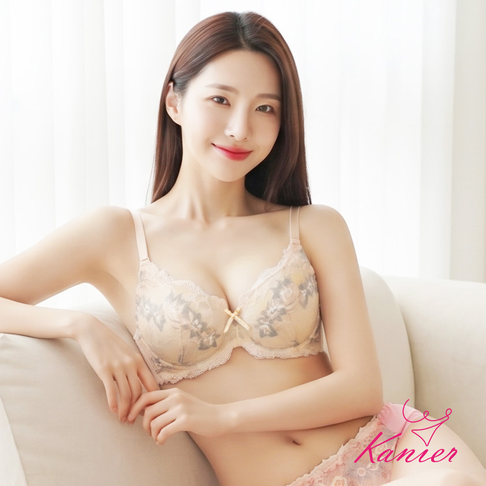 【Kanier卡妮兒】克洛伊之夢．浪漫蕾絲軟鋼圈內衣【 8718 黃 -B / C 罩杯 】