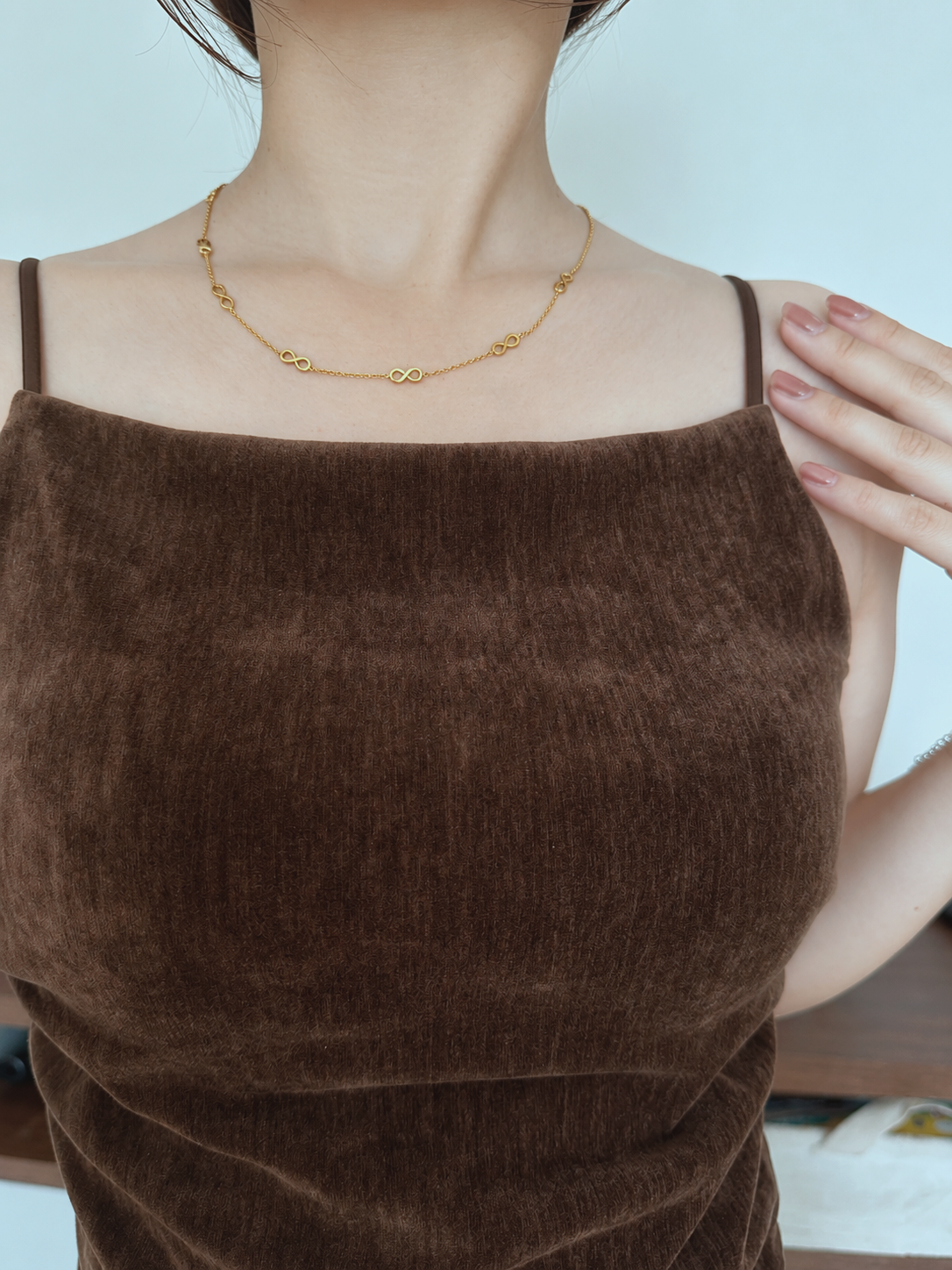 SS infinity necklace