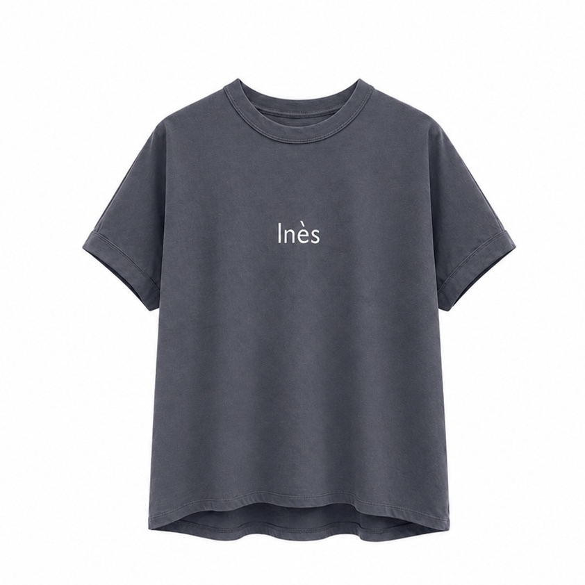 棉布寬幅徽標T-shirt