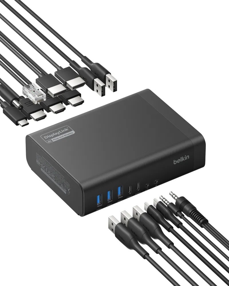 Belkin Connect USB-C 16合1 三螢幕顯示器擴展基座｜INC026qcBK 多功能 Docking Station