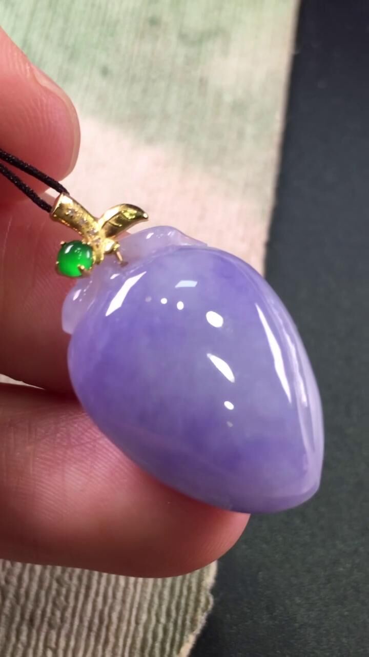 翡翠壽桃,天然翡翠A玉, 緬甸玉, Jade, Jadeite