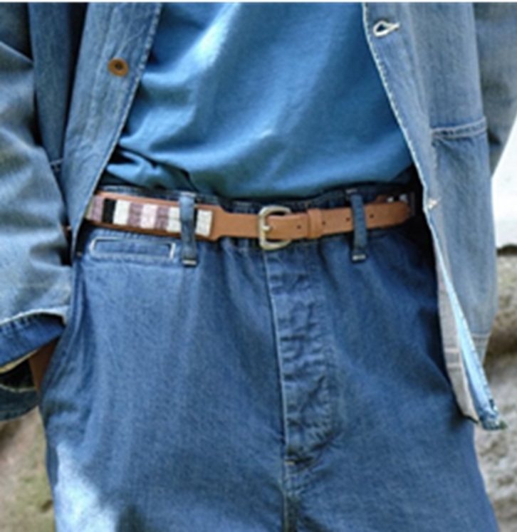 VISVIM 2026 A/W BEADS BELT 30MM NATURAL - PRE ORDER ITEM (預訂中)