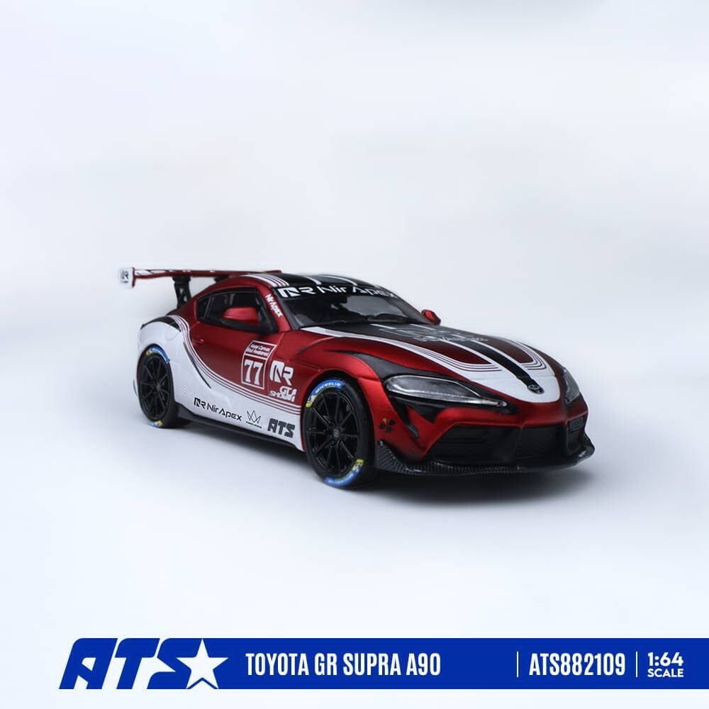 預訂:1/64 ATS Models Toyota GR Supra A90 Nir Red Hare #77 (ATS882109 )
