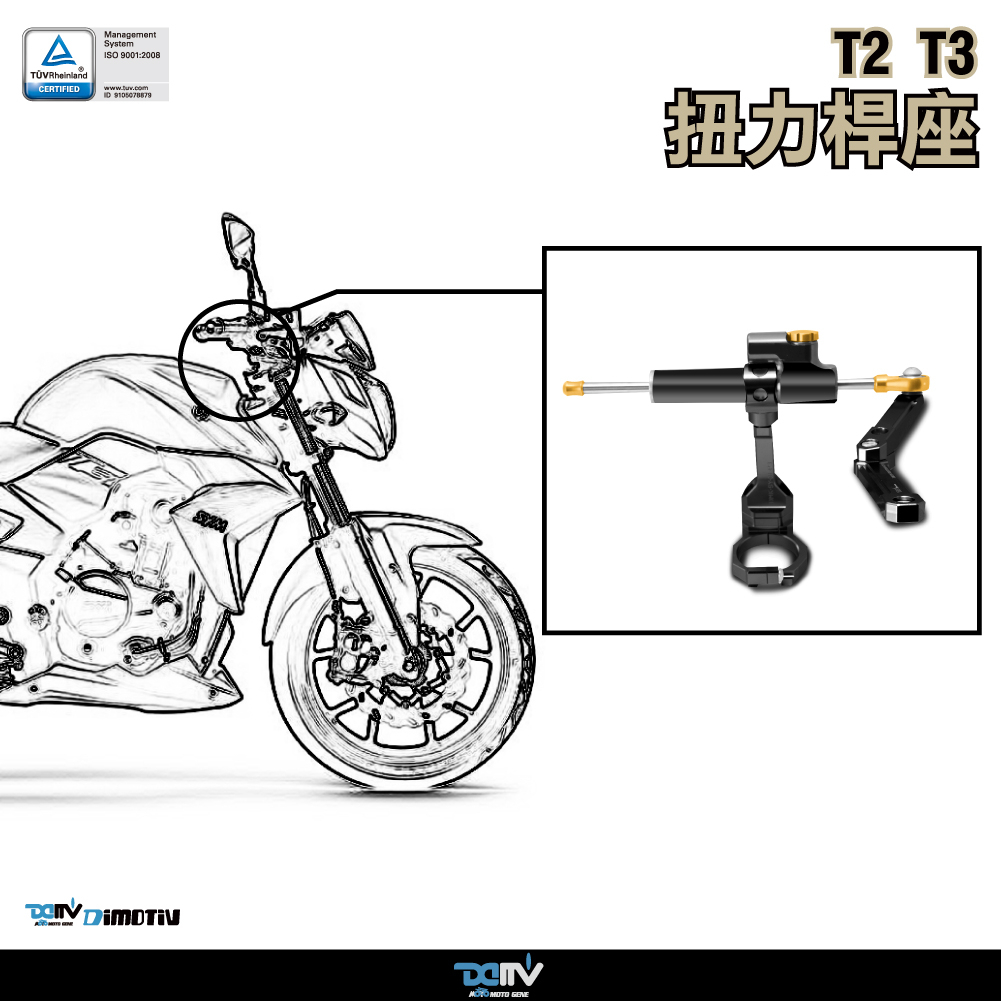 【DIMOTIV】SYM T2 / T3 扭力桿組 防甩頭