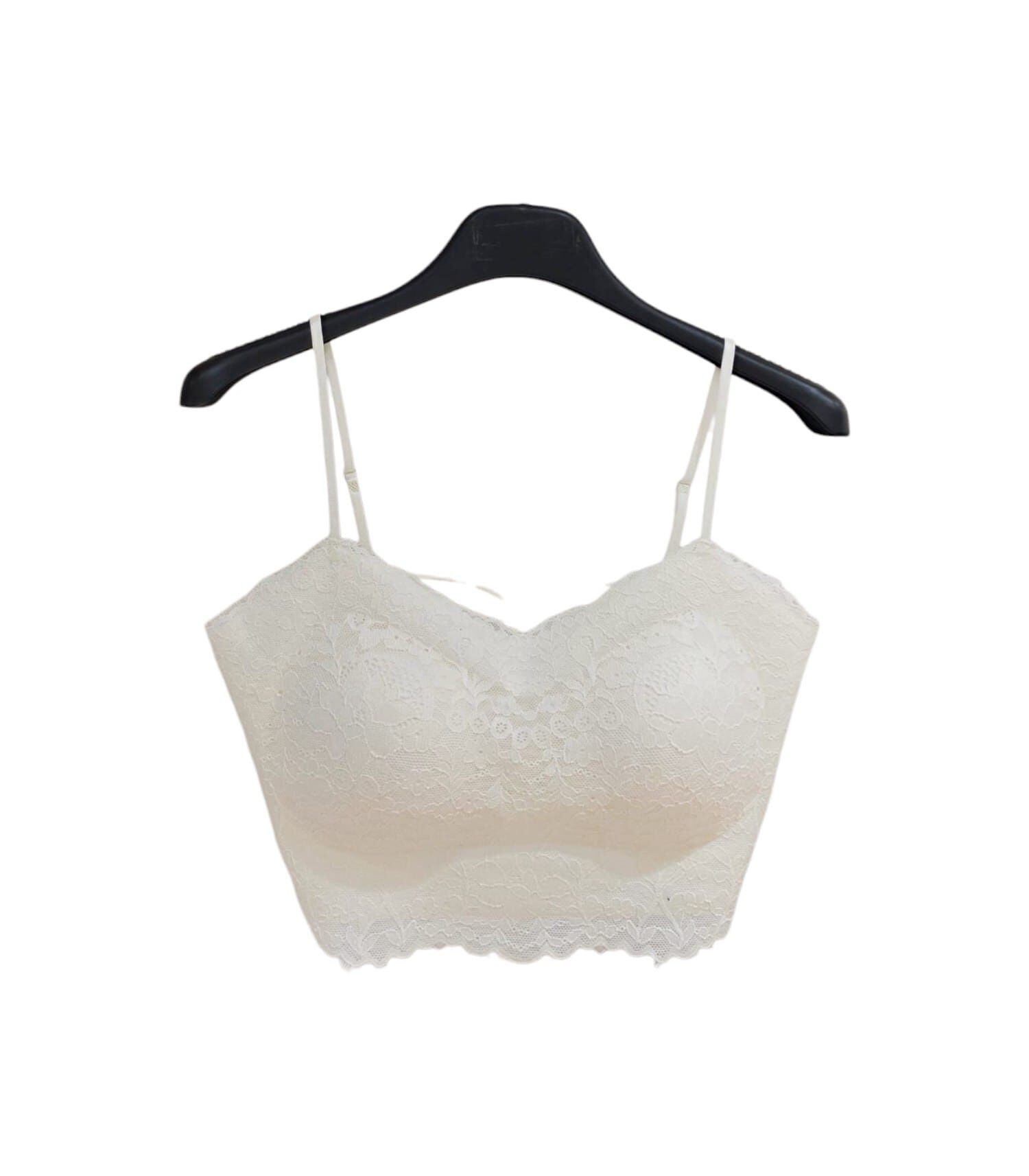 A43 #23966 喱士bra top(帶可調) - 米色