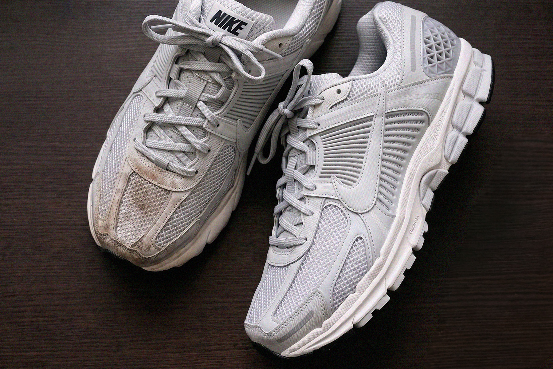 洗鞋特工清潔保養雙效慕斯溫和清潔 Nike Zoom Vomero 5 效果實測