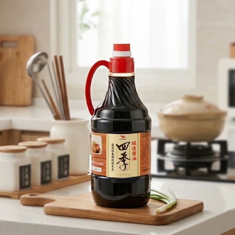 【萬家香】四季釀造醬油1600ml 大豆 非基因改造 素食 甘甜 烹飪