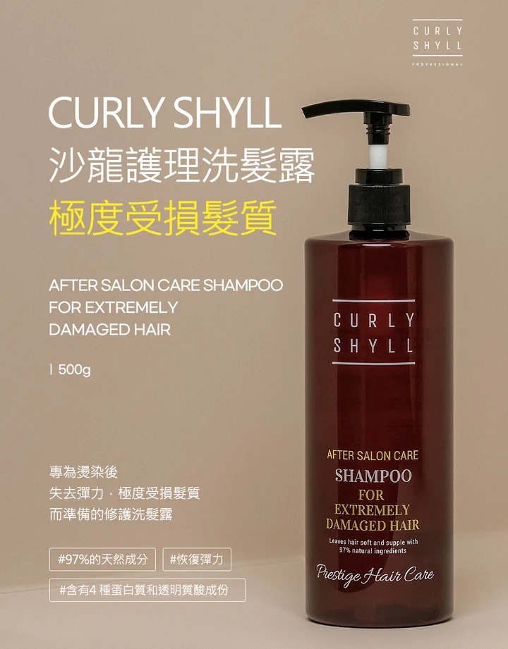 CURLY SHYLL After Salon Care Shampoo For Extremely Damaged Hair