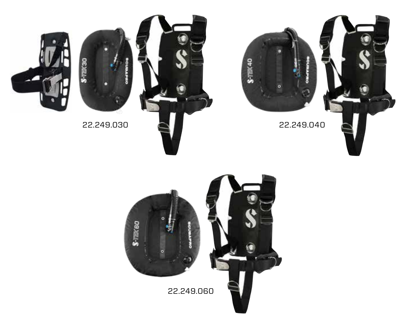 SCUBAPRO S-TEK PRO SYSTEM PACKAGED SETS