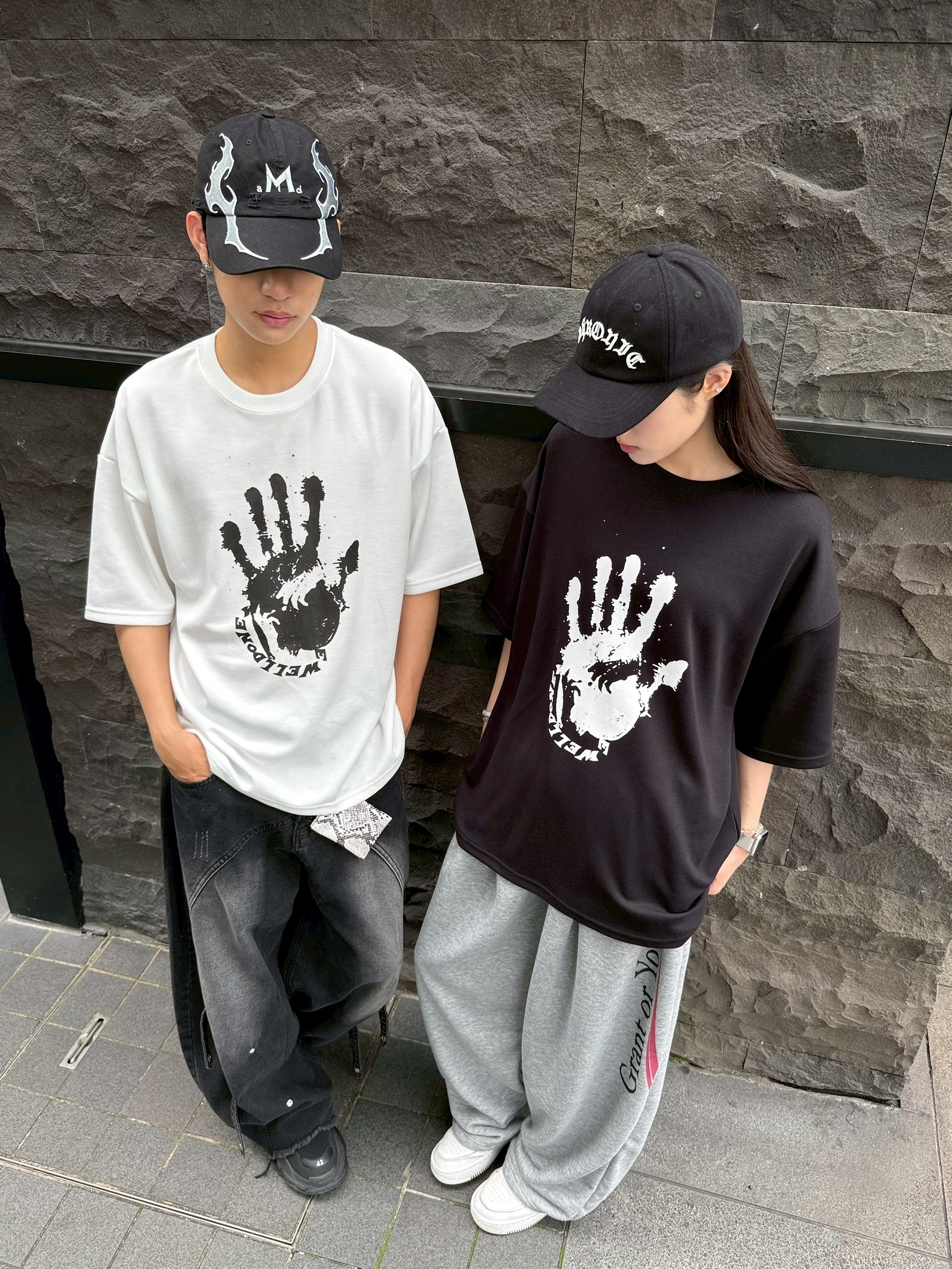 『RB』街頭手印印花短T