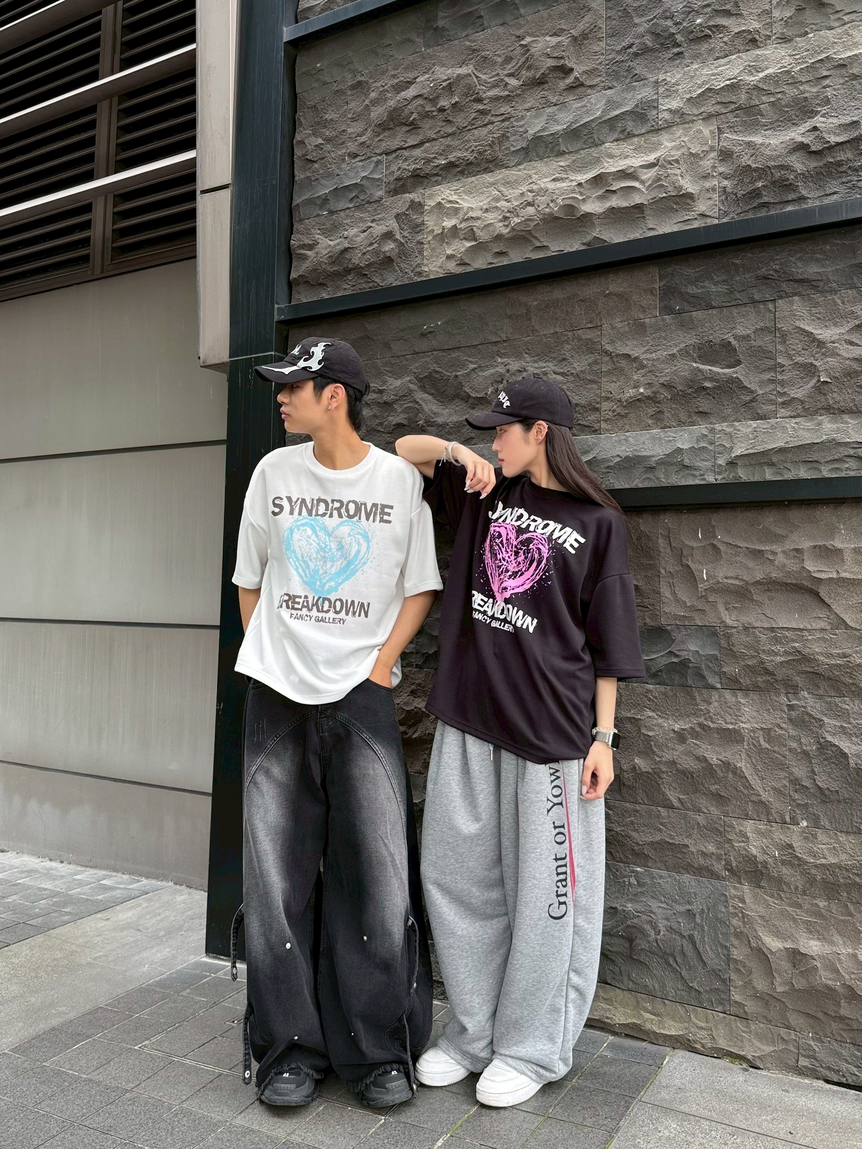 『RB』潑漆愛心短T