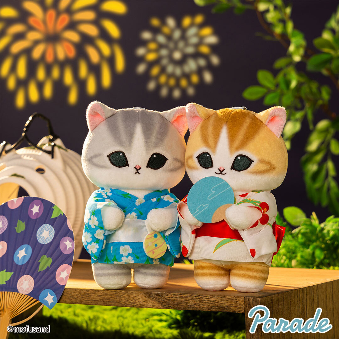 Mofusand Yukata Nyanko H15cm Mascot Keychain