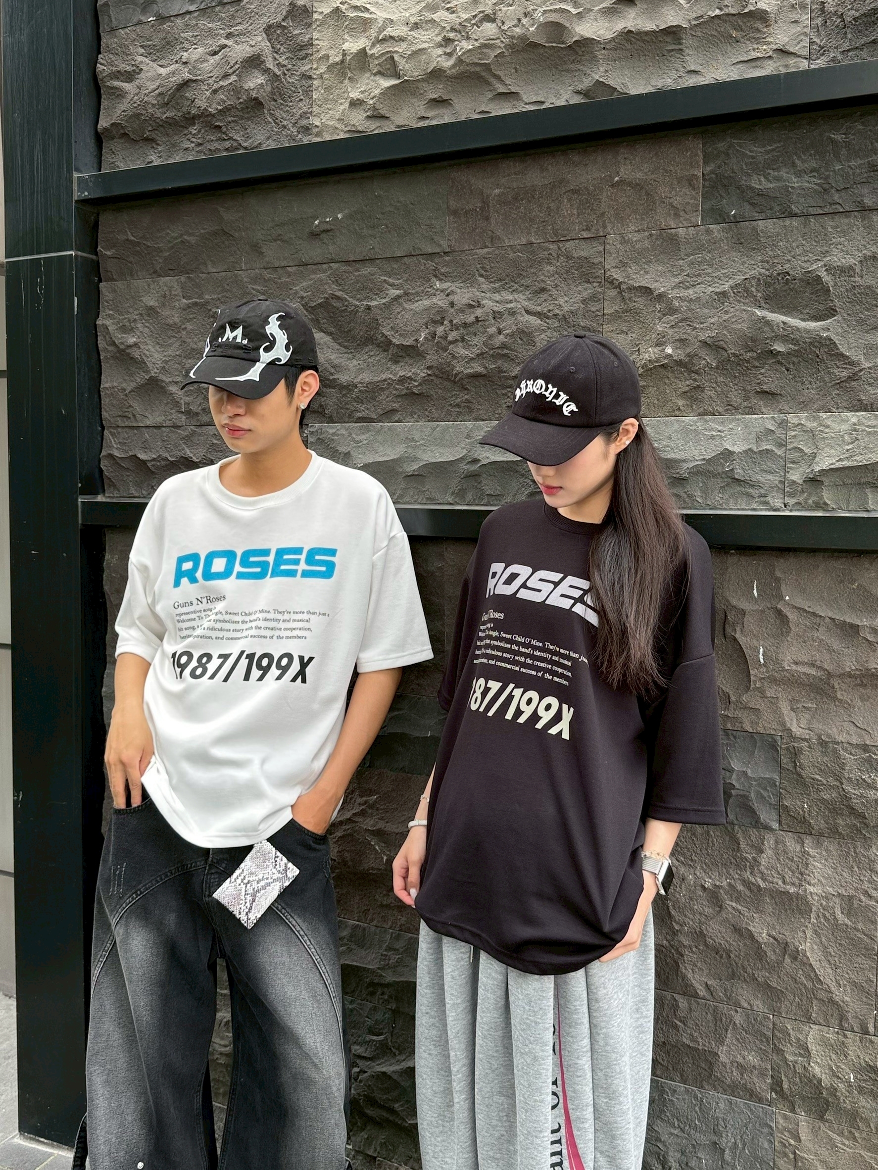 『RB』Roses英文印花短T