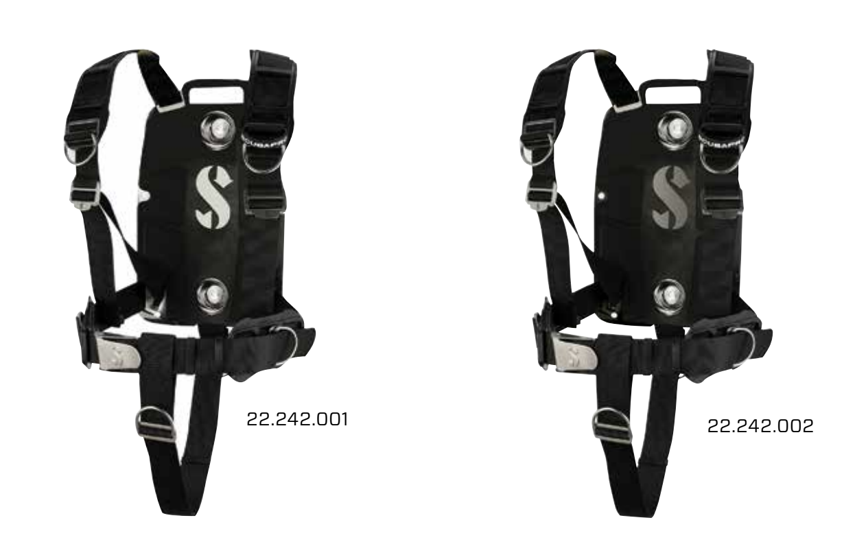 SCUBAPRO S-TEK PRO HARNESS W / BACK PLATE