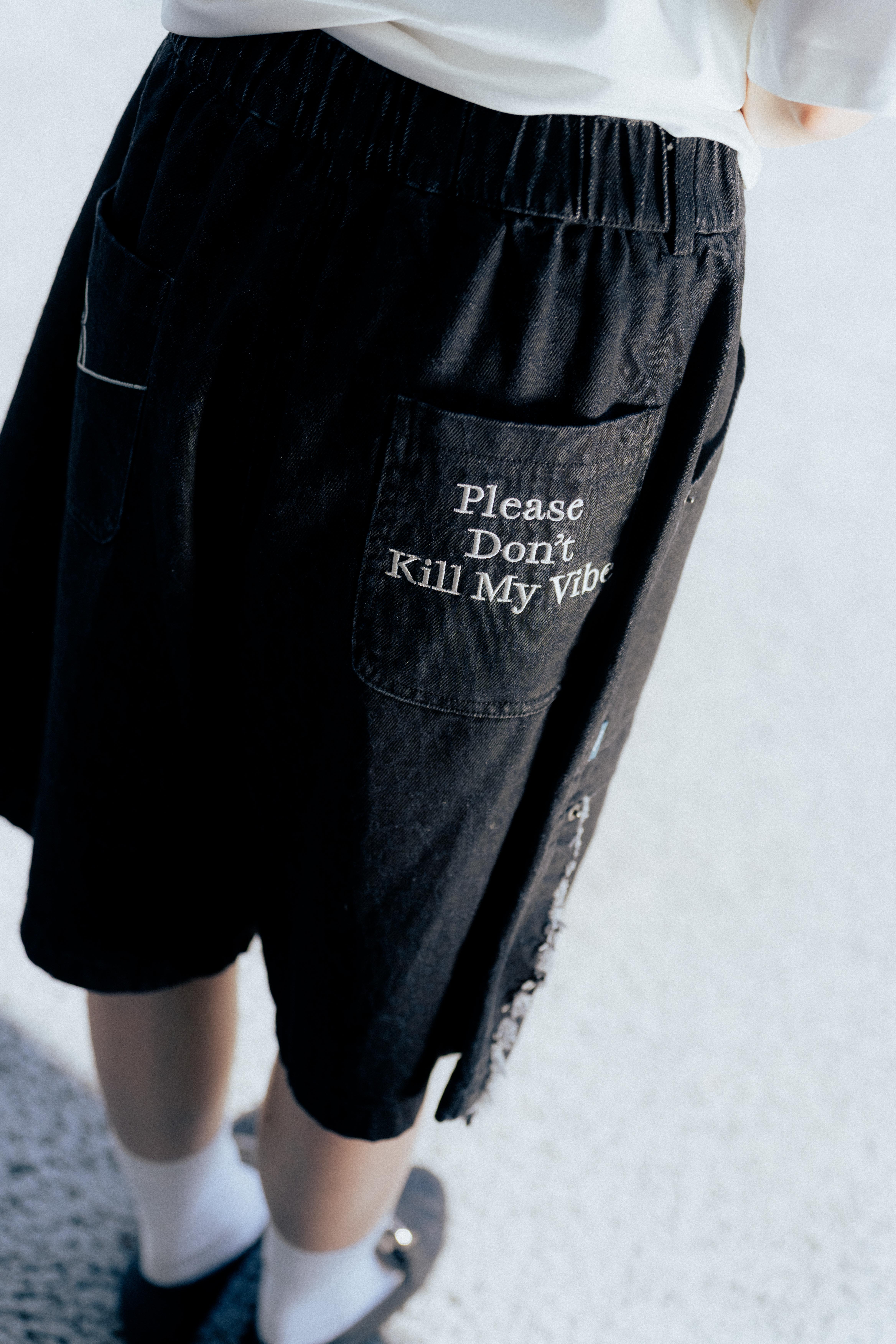 PDKMV Leopard Rivet Cargo Shorts｜Black｜Hong Kong Original Design