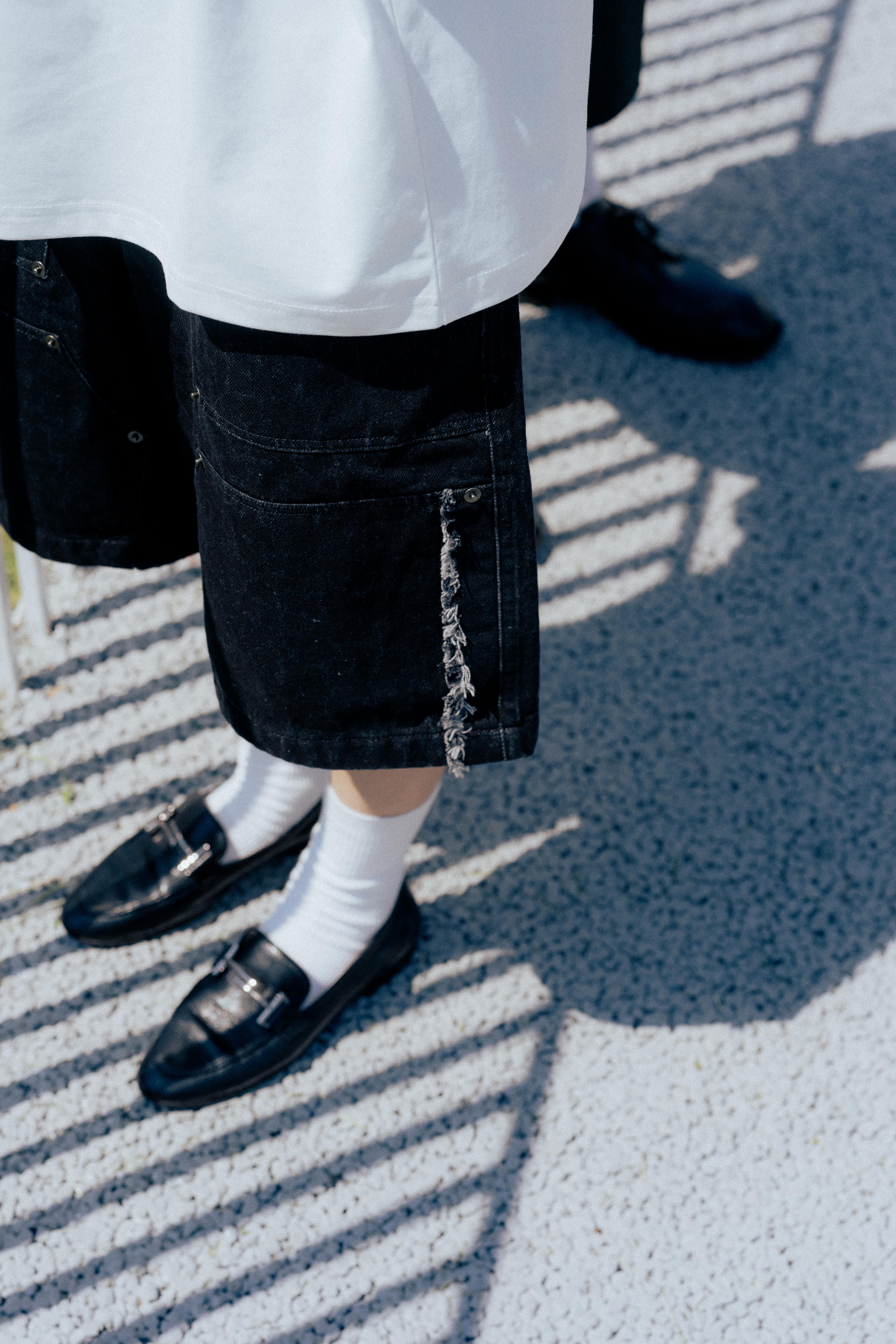 PDKMV Leopard Rivet Cargo Shorts｜Black｜Hong Kong Original Design