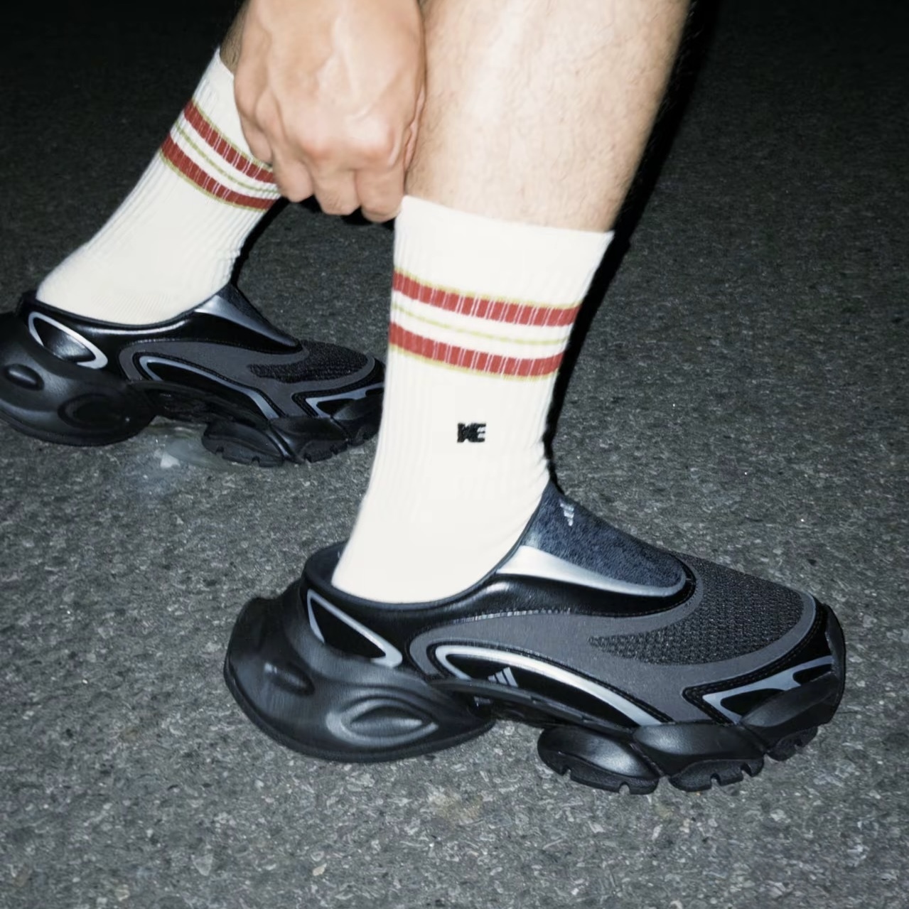 ADIDAS XLG RUNNER MULE 黑銀 霧黑 穆勒 拖鞋 休閒 中性 KJ9047