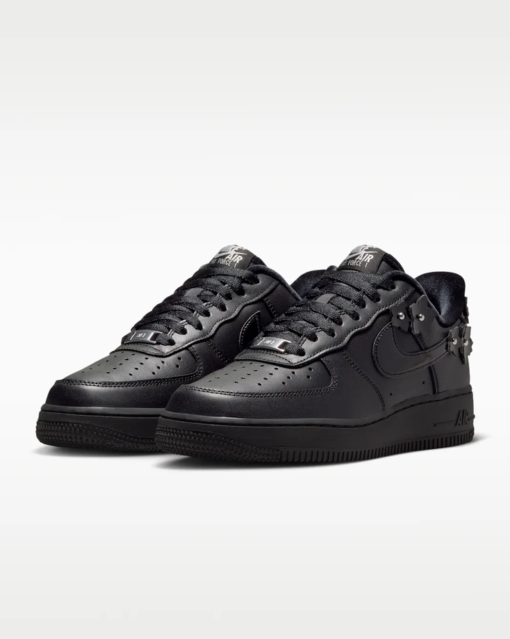 【預訂】NIKE AIR FORCE 1 07 "Florette" 全黑花花 -WOMEN