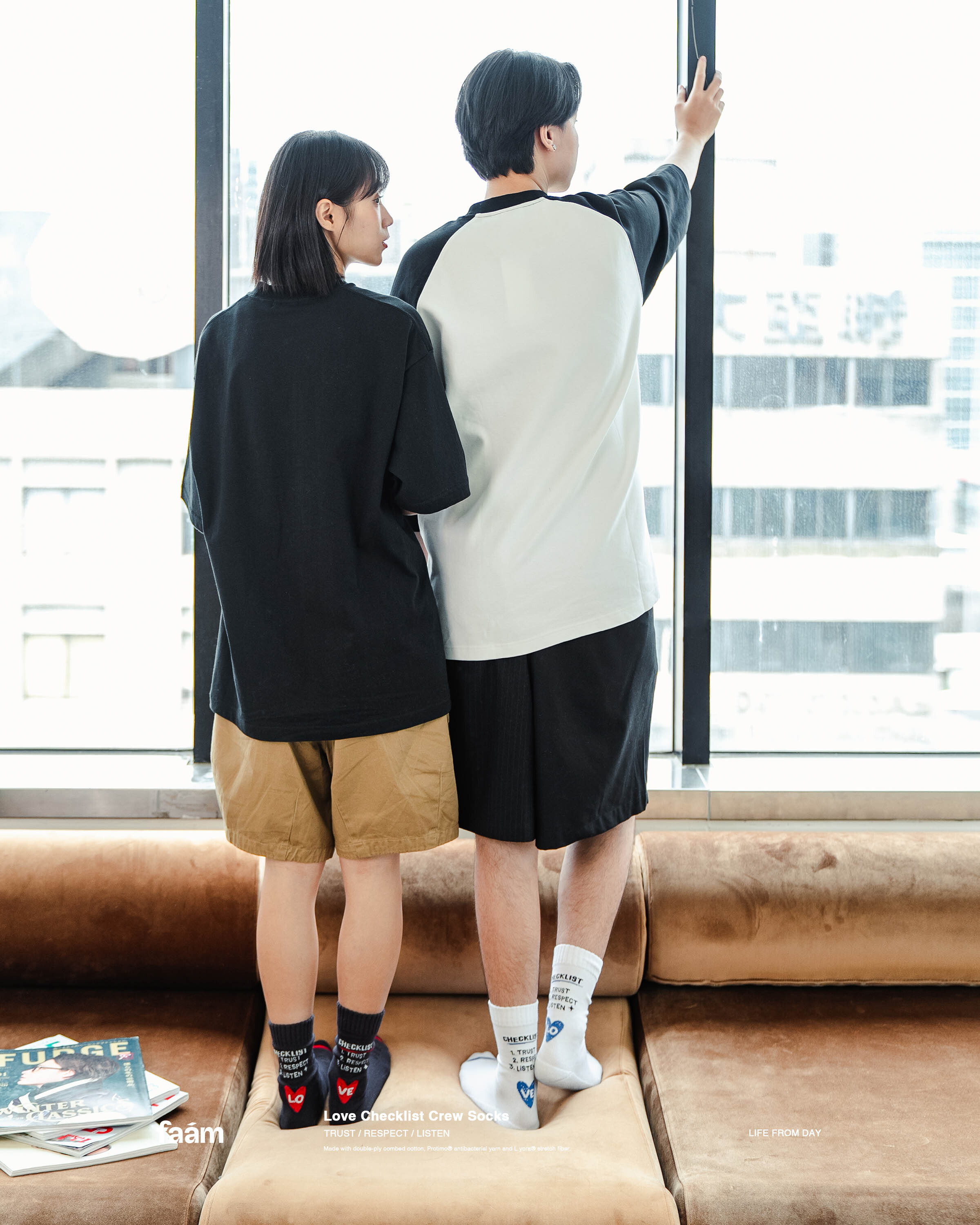 FAAM Love Checklist 針織高筒襪