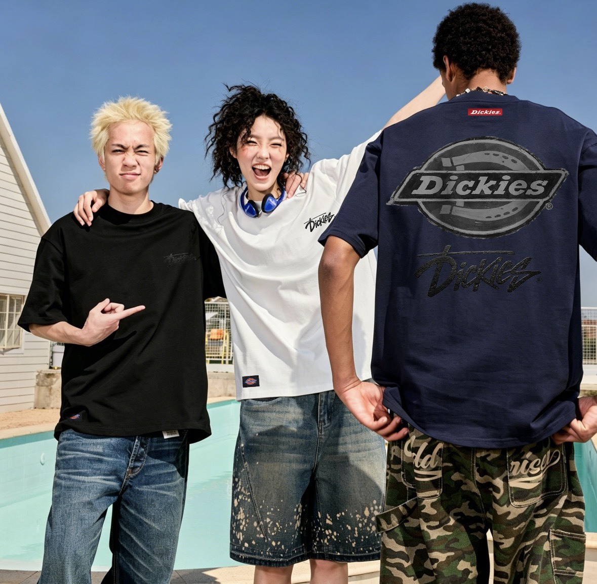 DICKIES 復古 美式 雙印花 LOGO 短袖 四色 DKU262NKTGG7-GCC