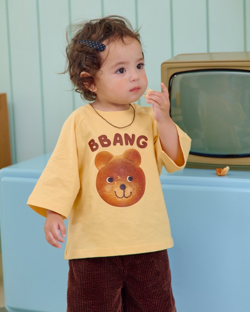 Oott bebe 麵包熊熊親子上衣 / 2色 (kids)