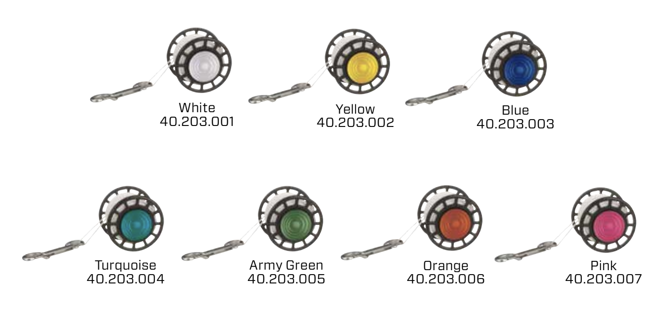 SCUBAPRO S-TEK SPINNER SPOOL COLOR KITS 線軸色彩配件
