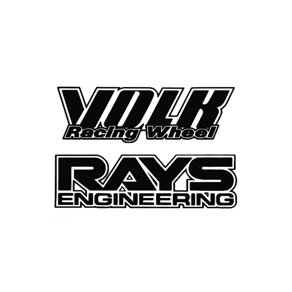 RAYS No.15 No.16 VOLK RACING+RAYS 鋁圈貼紙