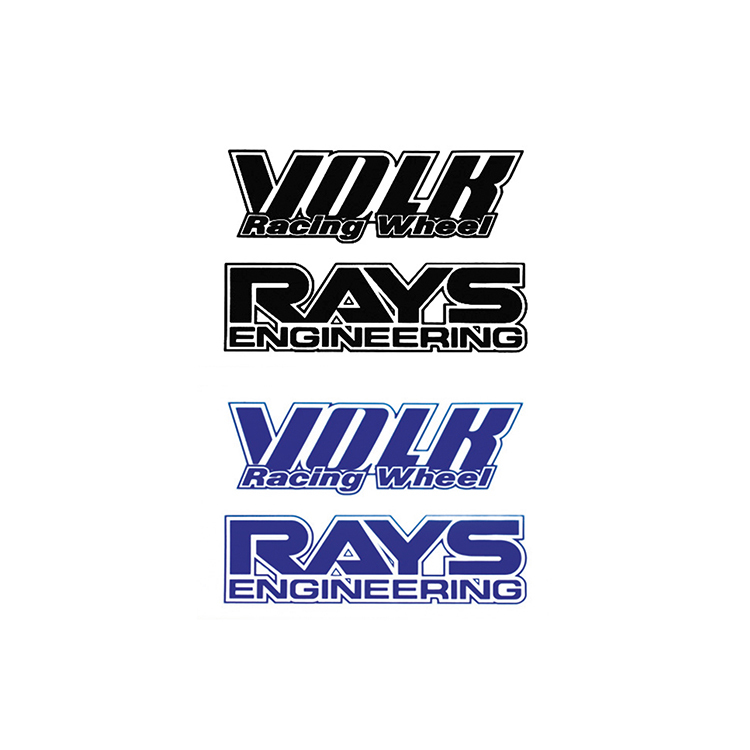 RAYS No.15 No.16 VOLK RACING+RAYS 鋁圈貼紙